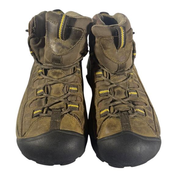 Keen Targhee II WP Mid Brown Leather Waterproof Hiking Boots Men's Size 7 - Picture 4 of 9